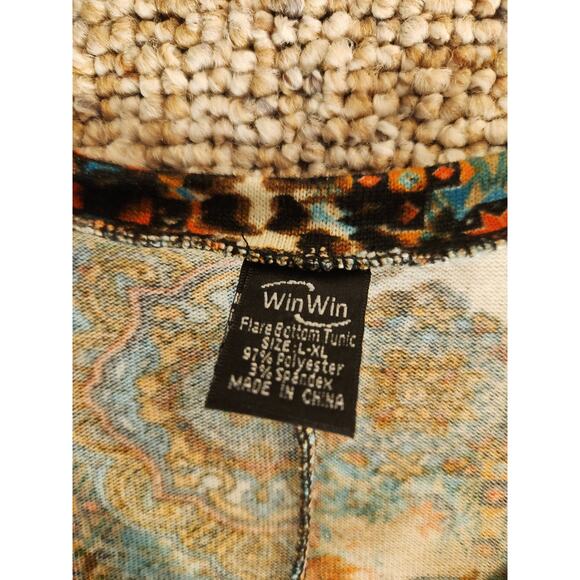 ๐ WinWin Flare Hem Boho Tunic Top โ Size L/XL - Picture 5 of 6